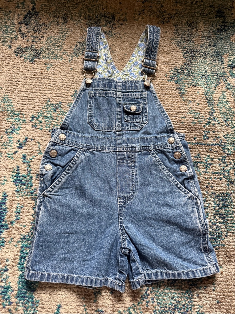 Old Navy Denim Blue Kids Short Overalls